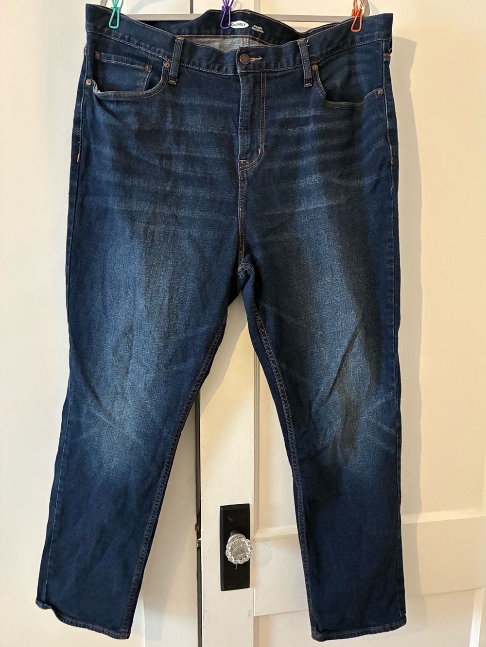 Old Navy Men's Straight Jeans in Dark Indigo